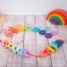 Afbeelding in Gallery-weergave laden, Tickit Regenboog Houten Vetervormen