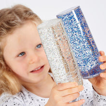 Afbeelding in Gallery-weergave laden, Tickit Sensorische Glitter Storm-Set 3 stuks (blauw, goud, zilver)