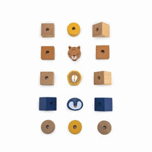 Afbeelding in Gallery-weergave laden, Trixie Blocks Stacker - houten stapeldieren steekpuzzel