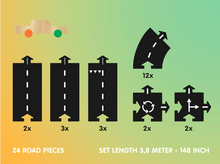 Afbeelding in Gallery-weergave laden, WaytoPlay - Highway Car edition - 24 wegdelen + 1 auto