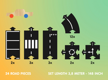 Afbeelding in Gallery-weergave laden, WaytoPlay - Highway Car edition - 24 wegdelen + 1 auto