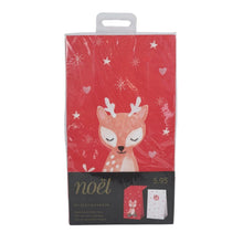 Afbeelding in Gallery-weergave laden, Migros kerst cadeautasjes rood/wit - 22,5 cm hoog - set 6 stuks
