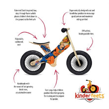 Afbeelding in Gallery-weergave laden, Kinderfeets houten loopfiets retro serie - Superhero