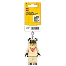 Afbeelding in Gallery-weergave laden, LEGO Classic sleutelhanger met licht Pug Mopshond