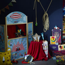 Afbeelding in Gallery-weergave laden, Vilac 8557 Circus theater - houten poppenkast - Michelle Carlslund