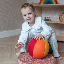 Afbeelding in Gallery-weergave laden, Little Botanic Label - Sensorische Ballonbal - Rainbow orginal & pastel