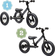 Afbeelding in Gallery-weergave laden, Trybike Steel loopfiets Steel zwart - extra wiel set