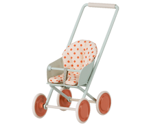 Afbeelding in Gallery-weergave laden, Maileg metalen buggy sky blue / luchtblauw 11-1105-00