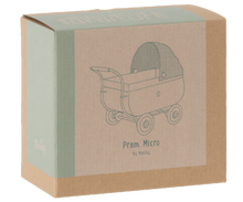 Afbeelding in Gallery-weergave laden, Maileg kinderwagen micro blauw 11-2103-01
