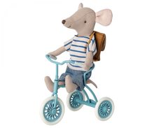 Afbeelding in Gallery-weergave laden, Maileg Abri à tricycle, driewieler voor muizen - Petrol blauw 11-3104-00