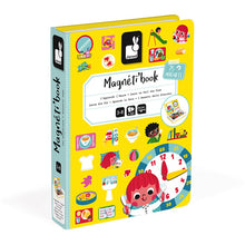 Afbeelding in Gallery-weergave laden, Janod Magneti'book ik leer de klok lezen Magnetibook - J02724