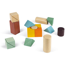 Afbeelding in Gallery-weergave laden, Janod Sweet Cocoon, houten trekkar Blokkenkar - J04407