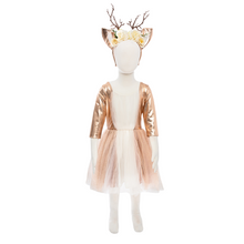Afbeelding in Gallery-weergave laden, Great Pretenders verkleedjurk Woodland Deer Bos hertje, maat 7-8 jaar