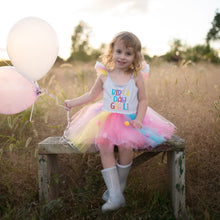 Afbeelding in Gallery-weergave laden, Great Pretenders verkleedjurk Birthday Girl jurk met haarband, maat 3-4 jaar