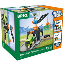 Afbeelding in Gallery-weergave laden, Brio Smart Tech Container Crane - container kraan treinset - 33962