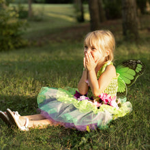Afbeelding in Gallery-weergave laden, Great Pretenders verkleedjurk Fairy Blooms Deluxe groen, maat 3/4 jaar -36603