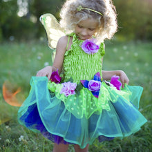 Afbeelding in Gallery-weergave laden, Great Pretenders verkleedjurk Fairy Blooms Deluxe groen, maat 3/4 jaar -36603