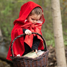 Afbeelding in Gallery-weergave laden, Great Pretenders verkleedcape Woodland Sprookjes Roodkapje cape, maat 4-6 jaar