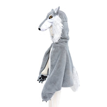 Afbeelding in Gallery-weergave laden, Great Pretenders verkleedcape Woodland Wolf cape, maat 2-3 jaar
