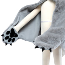Afbeelding in Gallery-weergave laden, Great Pretenders verkleedcape Woodland Wolf cape, maat 2-3 jaar