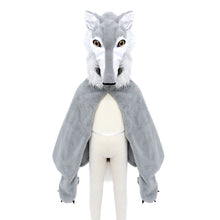 Afbeelding in Gallery-weergave laden, Great Pretenders verkleedcape Woodland Wolf cape, maat 2-3 jaar