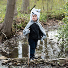 Afbeelding in Gallery-weergave laden, Great Pretenders verkleedcape Woodland Wolf cape, maat 2-3 jaar
