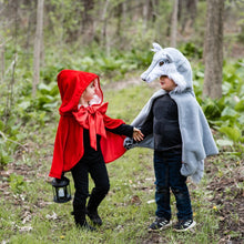 Afbeelding in Gallery-weergave laden, Great Pretenders verkleedcape Woodland Wolf cape, maat 2-3 jaar