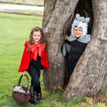 Afbeelding in Gallery-weergave laden, Great Pretenders verkleedcape Woodland Wolf cape, maat 2-3 jaar