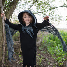 Afbeelding in Gallery-weergave laden, Great Pretenders verkleedset Grim Reaper Cloack mantel, maat 5-6 jaar