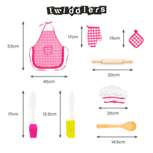 Afbeelding in Gallery-weergave laden, Twiddlers Kinder chef set, 30 delige set - A0564