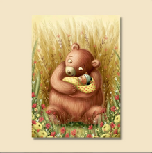 Afbeelding in Gallery-weergave laden, Barbara Denef Illustration wenskaart - Mama & Baby Beer