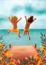 Afbeelding in Gallery-weergave laden, Barbara Denef Illustration wenskaart - Hallo Zomer