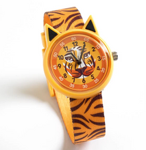 Afbeelding in Gallery-weergave laden, Djeco waterbestendig horloge tijger - DD00425