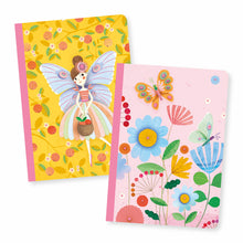 Afbeelding in Gallery-weergave laden, Djeco set 2 notitieboekjes / schrifjes A6 Rose - DD03591