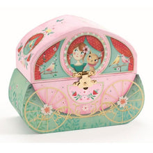 Afbeelding in Gallery-weergave laden, Djeco muzikaal juwelendoosje Koetsrit, Prinses in de koets - DJ06604