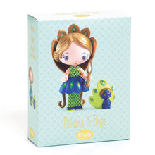 Afbeelding in Gallery-weergave laden, Djeco Tinyly figuur / poppetje 7,5 cm Paloma & Bôgo pauw - DJ06946