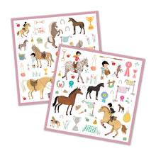 Afbeelding in Gallery-weergave laden, Djeco stickerset Paarden 160 stuks - DJ08881