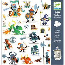 Afbeelding in Gallery-weergave laden, Djeco stickerset Ridders 160 stuks - DJ08886