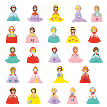 Afbeelding in Gallery-weergave laden, Djeco creëren met stickers , ik hou van Prinsessen - DJ09053