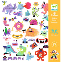 Afbeelding in Gallery-weergave laden, Djeco stickerset Monsters 160 stuks - DJ09281