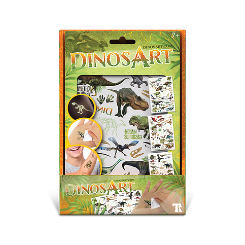 Dinosart Dinosaurus tattoos - set 100 stuks