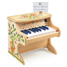 Afbeelding in Gallery-weergave laden, Djeco Animambo houten elektronische piano - DJ06006