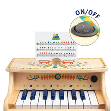 Afbeelding in Gallery-weergave laden, Djeco Animambo houten elektronische piano - DJ06006