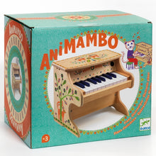 Afbeelding in Gallery-weergave laden, Djeco Animambo houten elektronische piano - DJ06006