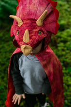 Afbeelding in Gallery-weergave laden, Great Pretenders dinosaurus cape - Triceratops rood - 56775