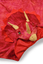 Afbeelding in Gallery-weergave laden, Great Pretenders dinosaurus cape - Triceratops rood - 56775