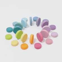 Afbeelding in Gallery-weergave laden, Grimm's houten munten regenboog pastel - 10311
