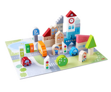 Afbeelding in Gallery-weergave laden, Haba houten speelset Speelwereld Puzzel Stadsleven - 306782