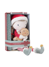 Afbeelding in Gallery-weergave laden, Little Dutch knuffelpop Rosa Kerstmis 35 cm - LD4538