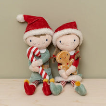 Afbeelding in Gallery-weergave laden, Little Dutch knuffelpop Rosa Kerstmis 35 cm - LD4538